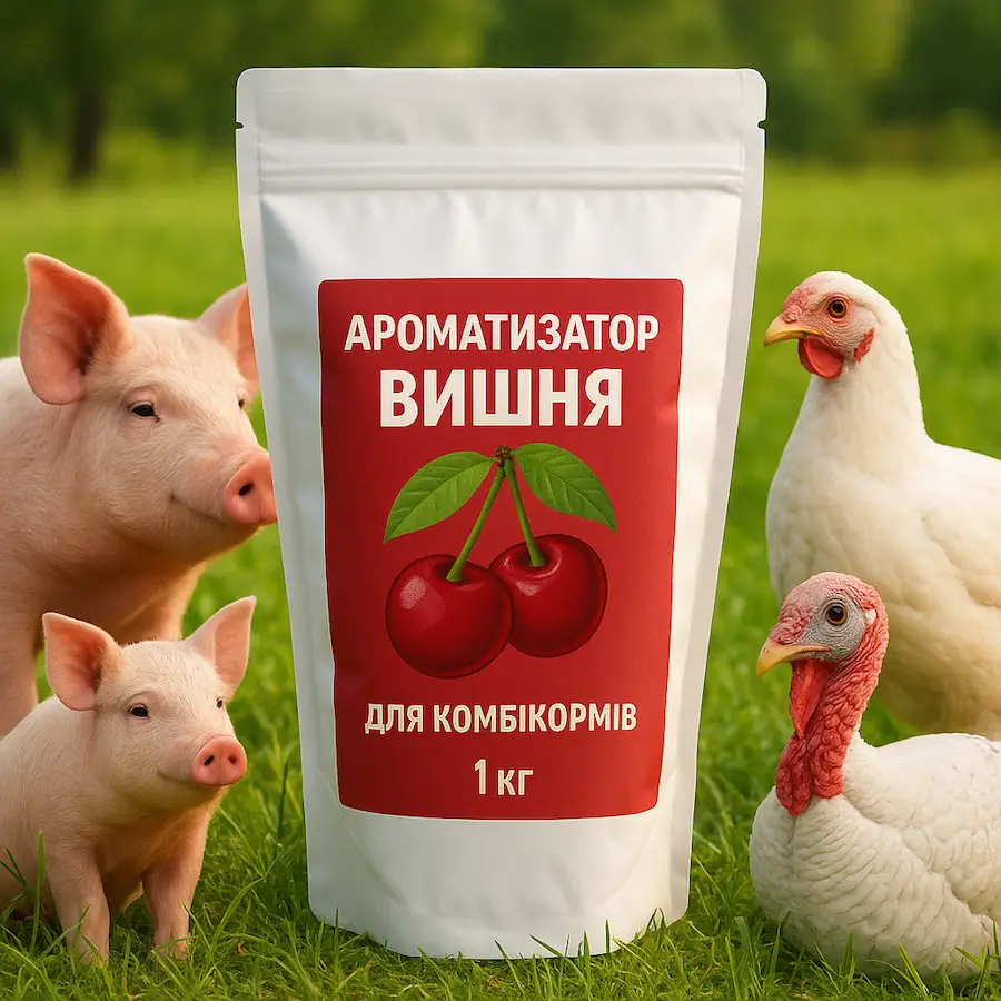 Ароматизатор ‘Вишня’ для сайту Ароматизатор «Вишня» для комбикорма