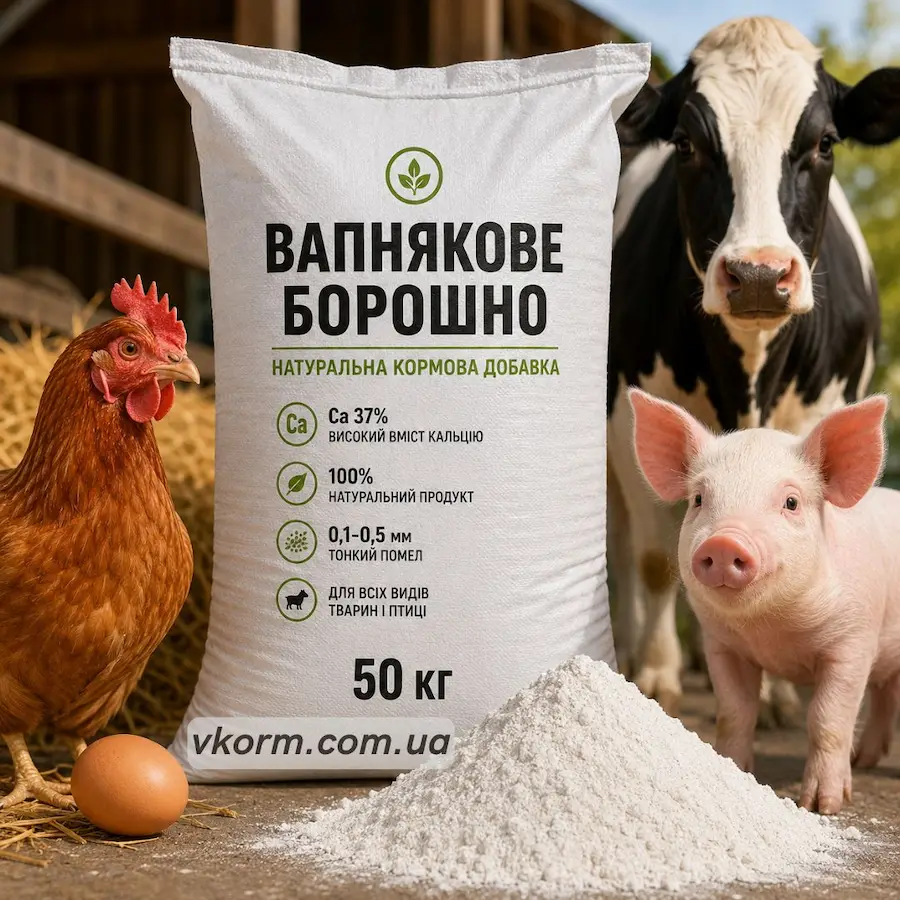 Вапнякове борошно Вапняк кормовий
